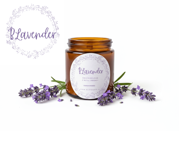 Świeca lawendowa 0